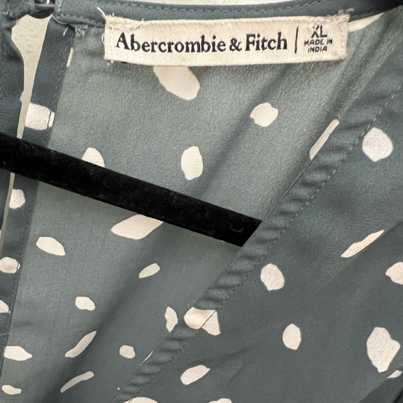 abercrombie & fit, v neck dress, perfect for work, XL, teal - Picture 2 of 3